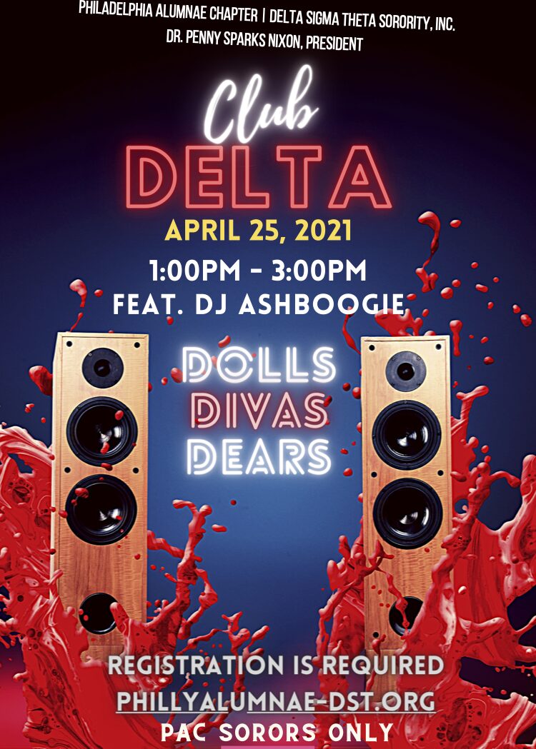 Concert poster for Dolls Play Dears with DJ Ashboogie, April 25, 2021.