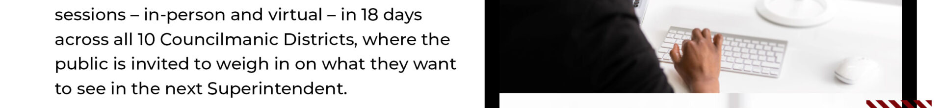 Superintendent Search Public Listening Session & Survey