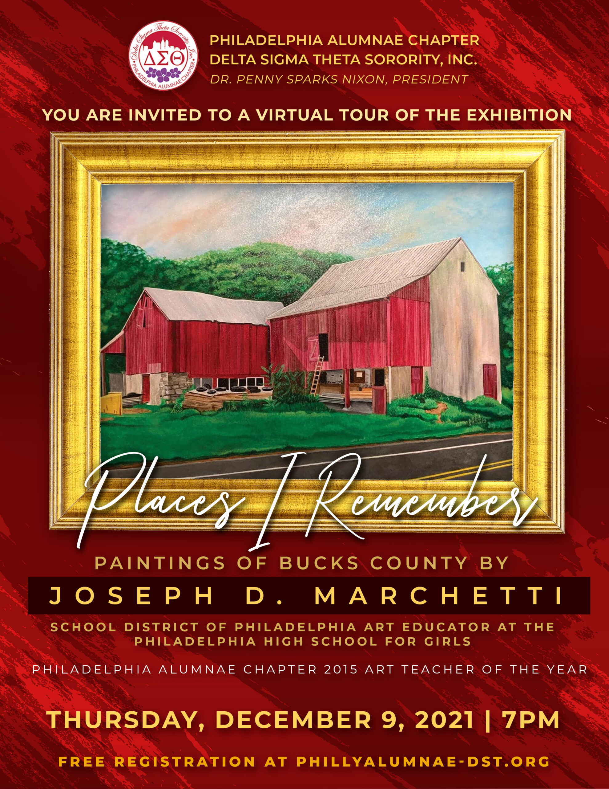 Virtual Art Exhibition: “Places I Remember” Paintings of Bucks County by Joseph D. Marchetti