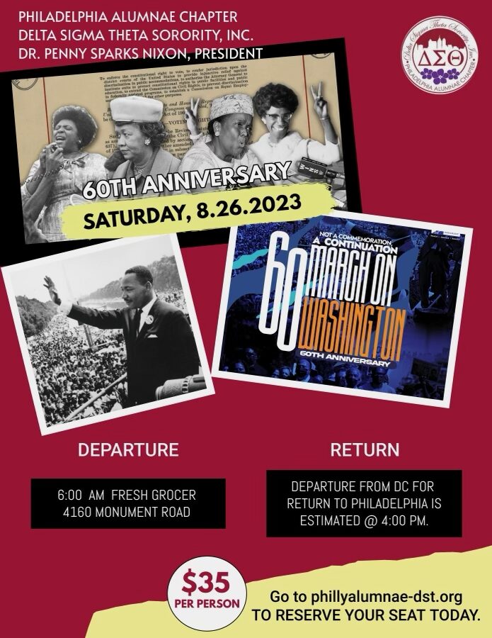 Celebration poster for the 60th anniversary of a historic journey event in 2023.