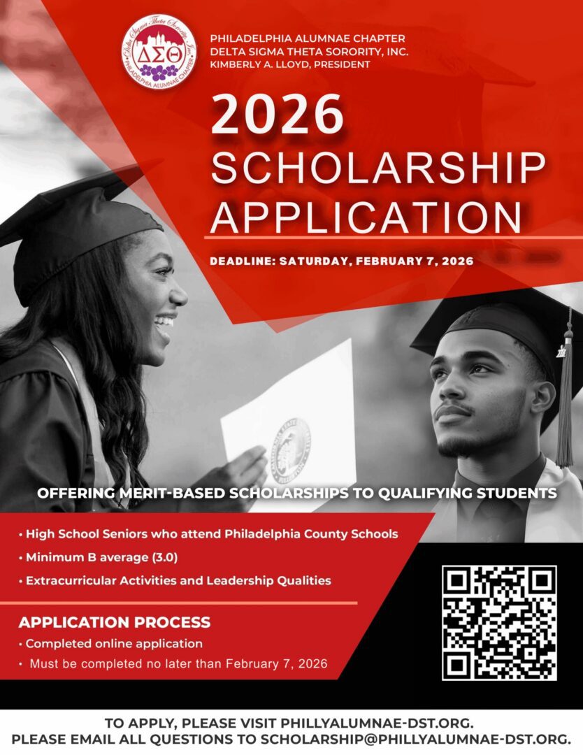 2026 scholarship application details for Philadelphia County students.