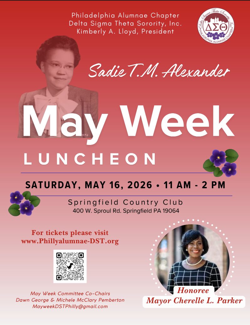 May Week Luncheon announcement with event details.