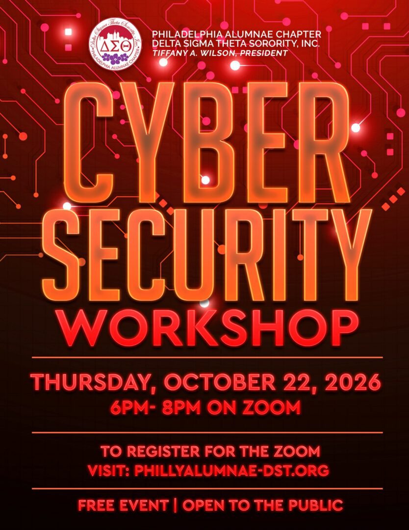 Cybersecurity workshop announcement for public participation.