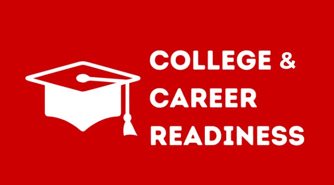 College and career readiness promotional graphic.