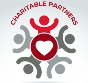 Logo representing charitable partnerships and community.
