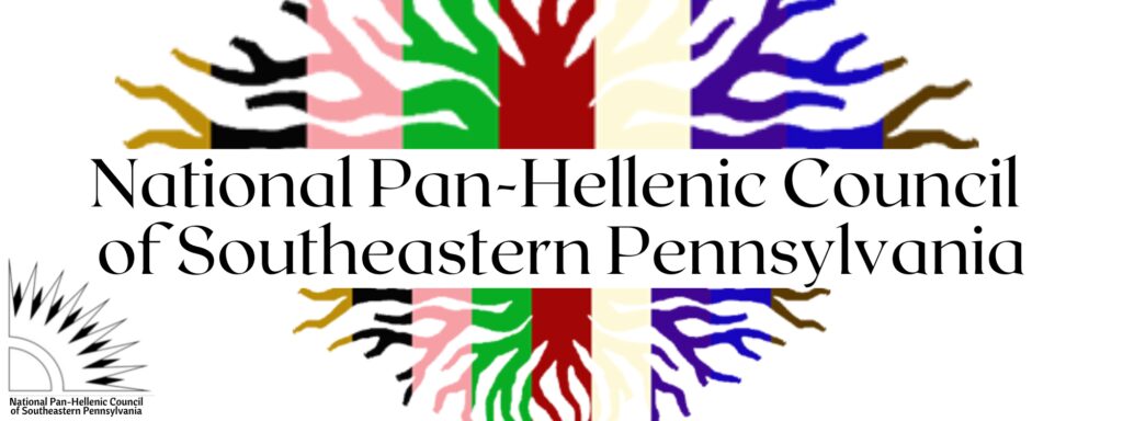 National Pan-Hellenic Council logo with colorful hands.